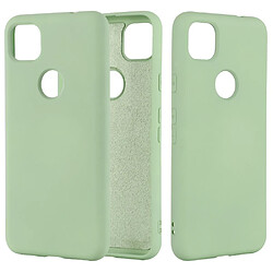 Coque en silicone liquide souple vert pour votre Google Pixel 4a