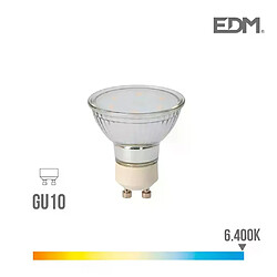 Edm Spot LED GU10 5W Dicroïque équivalent à 40W - Blanc du Jour 6400K