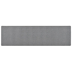 vidaXL Tapis de couloir Gris foncé 50x200 cm