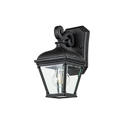 Elstead Lighting Applique murale extérieur Bayview Aluminium,verre biseauté transparent Noir