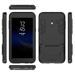 Wewoo Coque antichoc PC + TPU pour Galaxy J2 Core, avec support (Noir) pas cher