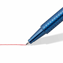 Avis Staedtler Triplus Ballpoint, Stylos-bille triangulaires à pointe fine, Étui chevalet avec 4 couleurs lumineuses assorties, 437 FSB4