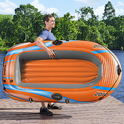 Bateau Gonflable pour 1 Adulte et 1 Enfant Bestway Kondor Elite 2000 Raft 196x106x31 cm avec Poignées et Sol Gonflable pas cher