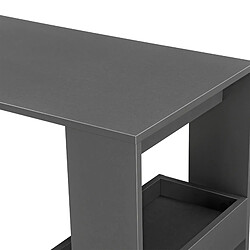 Acheter Table de Bar Bromölla 120 x 45 x 106 cm Gris Foncé [en.casa]