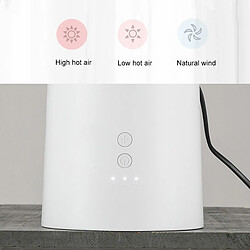 Acheter Wewoo Chauffage électrique Mini ménage économiseur d'énergie radiateur ventilateur chaud blanc