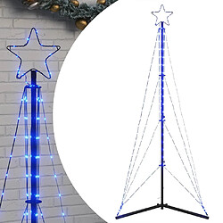 vidaXL Guirlande de sapin de Noël 363 LED bleu 180 cm