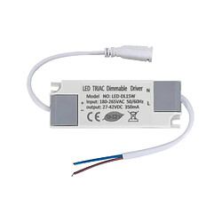 Ledkia Driver Dimmable TRIAC 180-265V Sortie 27-42V DC 350mA 15W No Flicker Dimmable TRIAC