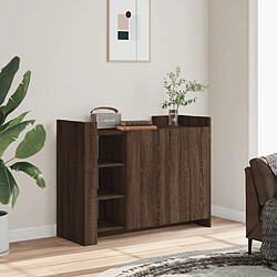 vidaXL Buffet chêne marron 100x35x75 cm bois d'ingénierie