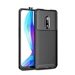 Wewoo Coque Souple TPU antichoc en texture de fibre de carbone Beetle Series pour OPPO realme X Noir