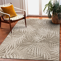 Acheter RUGSX TAPIS EN CORDE SIZAL FLOORLUX 20504 FEUILLES gris foncé Champagne JUNGLE 120x170 cm