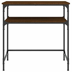 Acheter Maison Chic Table console | Meuble d'entrée | Table d'appoint chêne marron 75x35,5x75 cm bois d'ingénierie -GKD63008