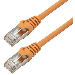 mcl - RJ45 - cat.6 100/1000Mbits/s - F/UTP (FTP) - serti droit - blindé - Orange - 1m