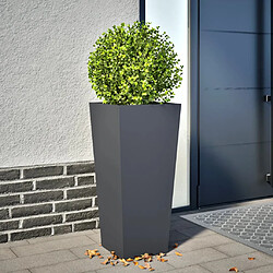 vidaXL Jardinière anthracite 35x35x75 cm acier