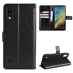 Etui en PU Cheval fou noir pour votre ZTE Blade A5(2020)