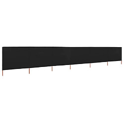 vidaXL Paravent 6 panneaux Tissu 800 x 80 cm Noir