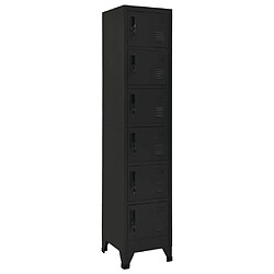 vidaXL Armoire à casiers Noir 38x40x180 cm Acier