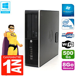 PC HP Compaq Pro 6200 SFF Intel G840 RAM 8Go 500 Go Graveur DVD Wifi W7 - Occasion