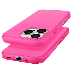 Avizar Coque pour iPhone 16 Pro Semi-rigide Soft-touch Anti-traces Fuchsia