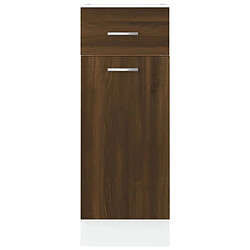 Acheter vidaXL Armoire de plancher à tiroir Chêne marron 30x46x81,5 cm