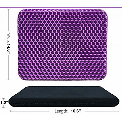 Avis Coussin de siège en gel Violet Herzberg HG03169-PUR