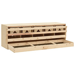 Avis vidaXL Pondoir 5 compartiments 117x33x38 cm bois de pin massif