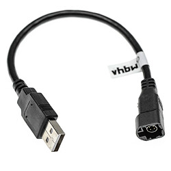 vhbw Adaptateur pour autoradio 4 broches avec prise USB compatible avec VW Fox (2005+), Golf 5 (2005+), Golf 6 (2008+)