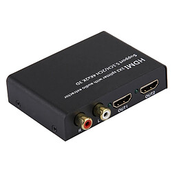 Wewoo Splitter HDMI 1x2 avec extracteur audio, support 5.1CH / 2CH, 4Kx2K, 3D