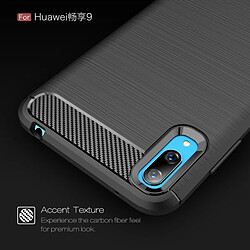 Avis Wewoo Coque en TPU antichoc fibre de carbone brossée pour HuEnjoy 9 (noir)