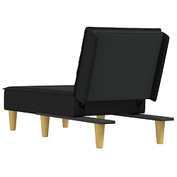 Acheter vidaXL Chaise longue noir tissu