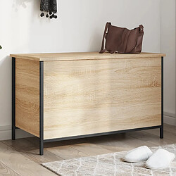 Maison Chic Banc de rangement | Meuble de rangement d'Entrée | Coffres d'Intérieur chêne sonoma 80x42,5x50 cm bois d'ingénierie -MN43299