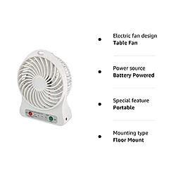 Ventilateur Rechargeable Lifemax Petit mais Puissant, Lumière Compacte Silencieuse Portable pas cher