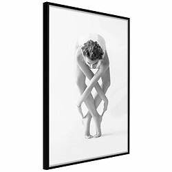 Paris Prix Affiche Murale Encadrée Interlaced Body 20 x 30 cm Noir