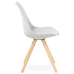 Avis Alterego Chaise scandinave 'GOUJA' grise