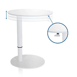 Avis Table assis-debout STAND III 65 x 50 cm ovale blanc hjh OFFICE