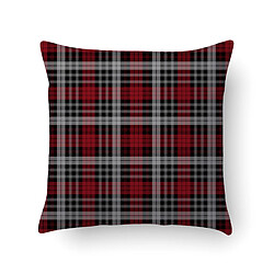 Alter Coussin avec impression numérique, 100% Made in Italy, Coussin de canapé décoratif, amovible et lavable, modèle Tartan - Ligeia, cm 40x40x5