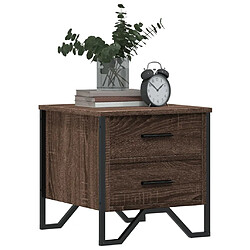 Avis vidaXL Table de chevet chêne marron 40x41x40 cm bois d’ingénierie