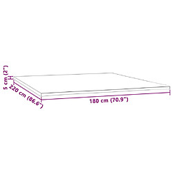 vidaXL Sur-matelas 180x220x5 cm pas cher