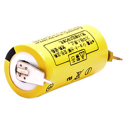 vhbw Batterie Li-MNO2 1450mAh (3V) pour appareil PLC Panasonic BR-2/3AG avec pied soudé