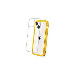 RhinoShield Coque Compatible avec [iPhone 13 Mini] Mod NX - Protection Fine Personnalisable avec Technologie Absorption des Chocs [sans BPA] - Jaune