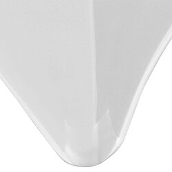 Avis vidaXL Housses extensibles pour table 2 pièces 243 x 76 x 74cm Blanc