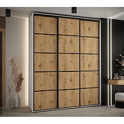 Abiks Meble Armoire DAVOS 4 À Portes Coulissantes 235,2/190/45 3 Portes