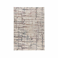 Paris Prix Tapis Tissé Imprimé Abstrait Jaka Crème 120 x 170 cm