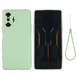 Coque en silicone léger, anti-rayures, avec sangle vert pour votre Xiaomi Poco F3 GT 5G/Redmi K40 Gaming 5G