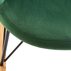 Acheter Atmosphera, Createur D'Interieur Rocking chair en velours Ewan - Vert