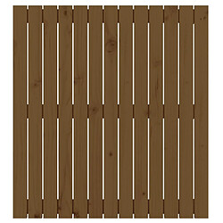 Avis vidaXL Tête de lit murale Marron miel 82,5x3x90 cm Bois massif de pin