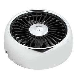 Véhicule De Voiture Ventilateur D'été Ventilateur De Refroidissement Refroidisseur D'air Rechargeable USB Argent