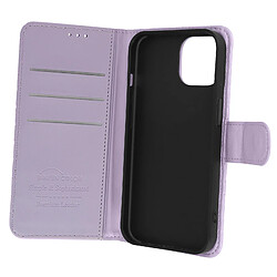 Avizar Étui Folio pour iPhone 15 Design rhombique matelassé collection Geo violet