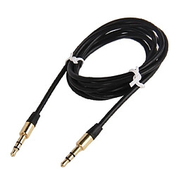 Acheter Wewoo Câble noir et or pour iPhone / iPad / iPod / MP3, Longueur: 1m Jack 3.5mm plaqué Jack écouteurs