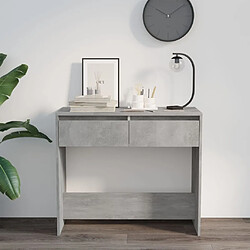 Avis Maison Chic Table console | Meuble d'entrée | Table d'appoint Gris béton 89x41x76,5 cm Acier -GKD58048