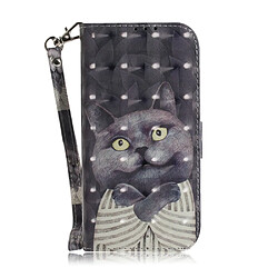 Etui en PU impression de motif décor spot lumineux mr.cat pour votre Samsung Galaxy A41 (Global Version)